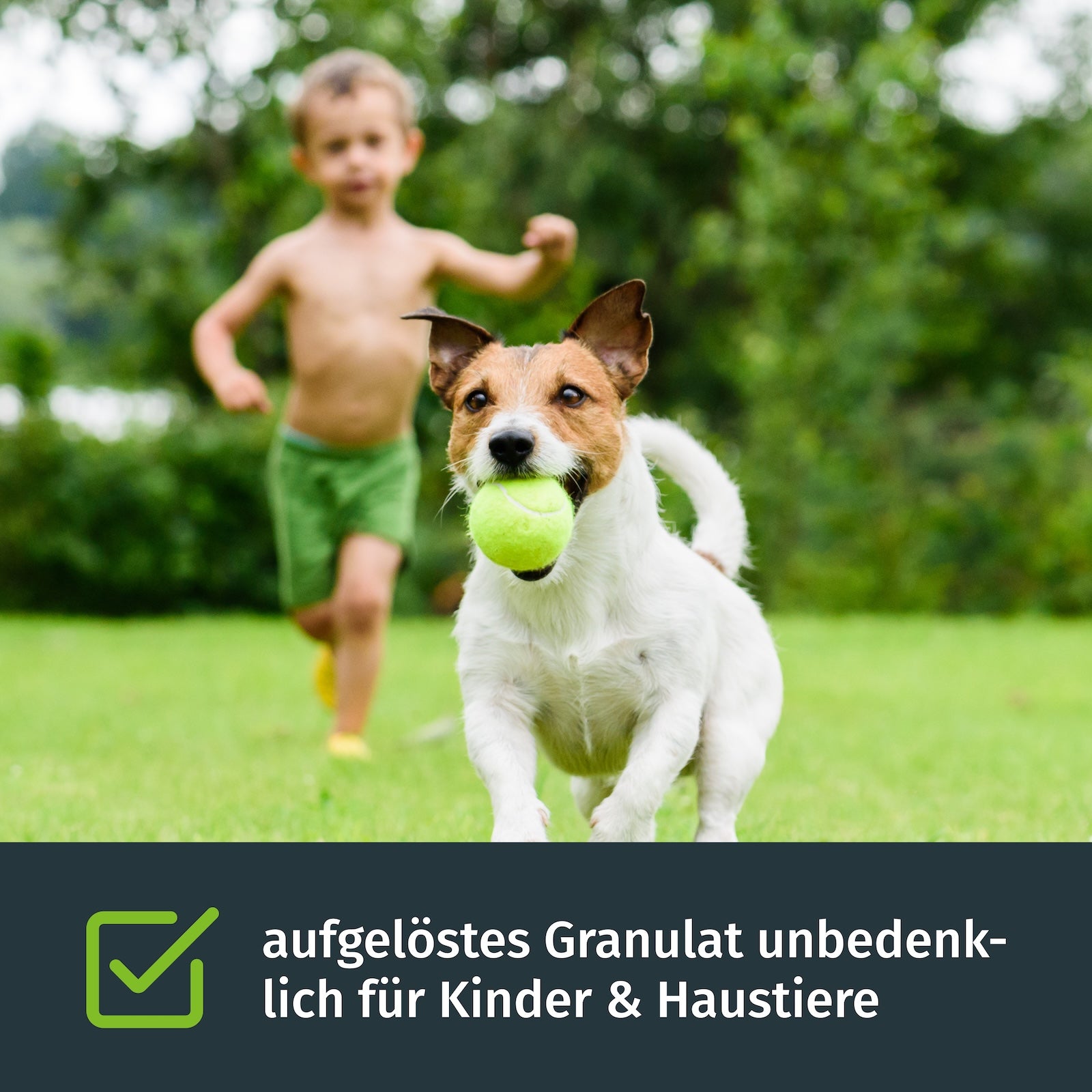 Ausgelöst unbedenklich für Kinder & Tiere